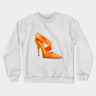 Orange High Heels Crewneck Sweatshirt